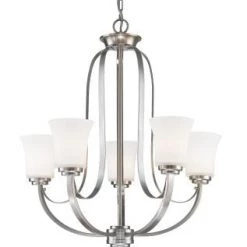 Z-Lite Hallie 5 Light Chandelier 9 Z-Lite Hallie 5 Light Chandelier