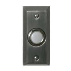 HOME Enhancements Pewter Round Door Bell Button