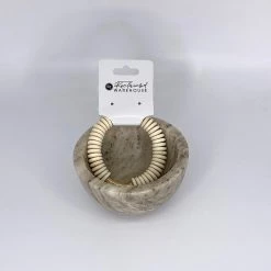 Soireeline Natural Wooden Bead Bracelet Lifestyle