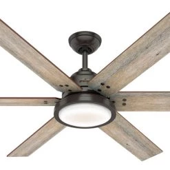 Hunter Warner 60" Ceiling Fan In Bronze Fans