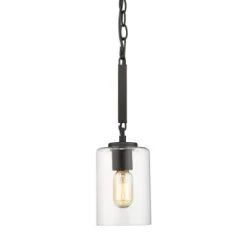 Golden Highland Matte Black Pendant Light