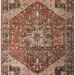 Feizy Caprio Rust Rug Rugs