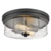 Z-Lite Lighting Bryant 2 Light Black Flush Mount 1 Z-Lite Lighting Bryant 2 Light Black Flush Mount