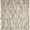 Loloi Rugs Alice Rug Cream/Charcoal Cross Line