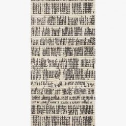 Loloi Rugs Alice Rug Cream/Charcoal Ticking