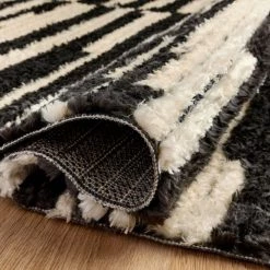 Loloi Alice Rug Cream/Charcoal Stripe Rugs 12 Loloi Alice Rug Cream/Charcoal Stripe Rugs