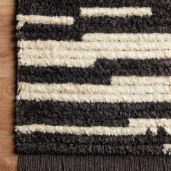 Loloi Alice Rug Cream/Charcoal Stripe Rugs 13 Loloi Alice Rug Cream/Charcoal Stripe Rugs