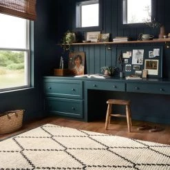 Loloi Alice Rug Cream/Charcoal Diamond