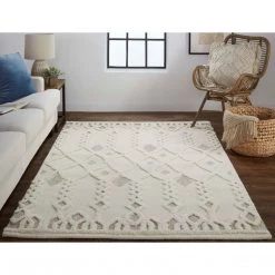 Feizy Rugs Anica Tufted Ivory Rug