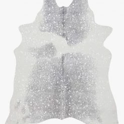 Loloi Rugs Bryce Faux Cow Hide Rug Grey/Silver