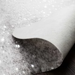 Loloi Rugs Bryce Faux Cow Hide Rug Grey/Silver