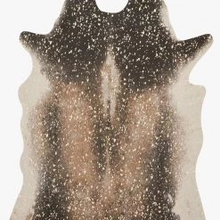 Loloi Bryce Faux Cow Hide Rug Mocha / Gold Rugs