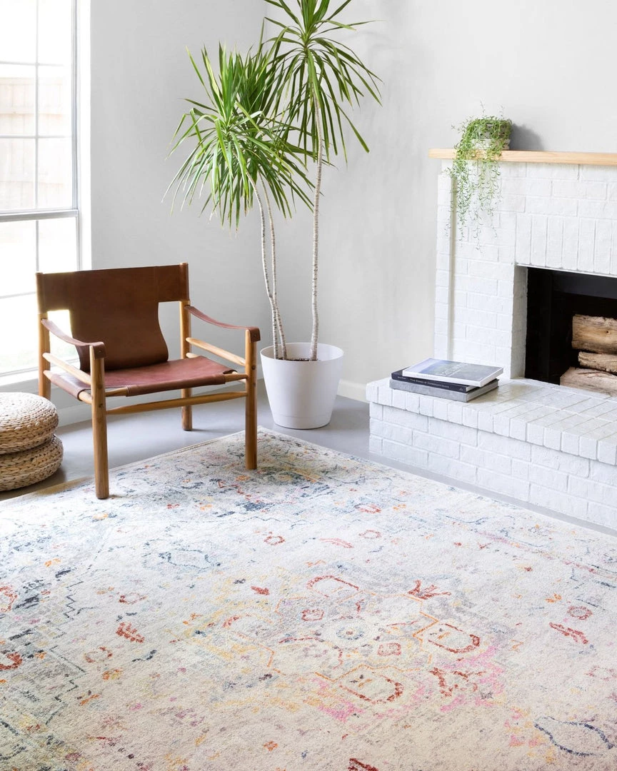 Loloi Clara Light Grey/Multi 4 Loloi Clara Light Grey/Multi