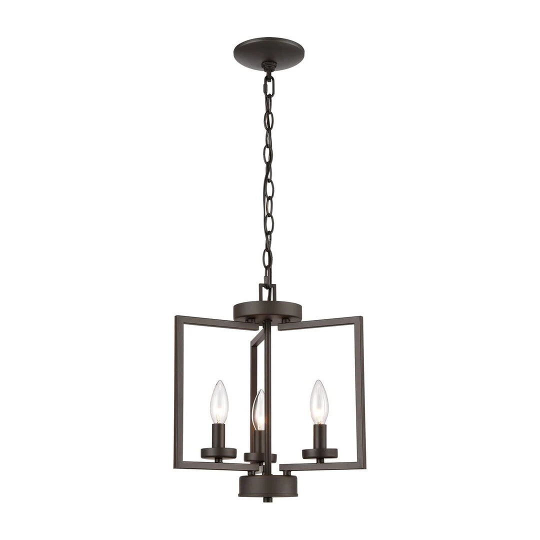 Elk Group International Lighting Weston 3 Light Framed Chandelier 4 Elk Group International Lighting Weston 3 Light Framed Chandelier