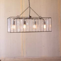 Kalalou Lighting Glass Chime Island Light