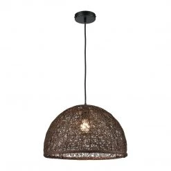 Elk Group International Lighting Brown Woven Pendant
