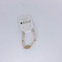 Soireeline Blush Stone Beaded Bracelet Lifestyle