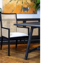 Dovetail Cane Arm Dining Chair New Arrivals