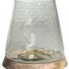 Dovetail Wood & Glass Hurricane Decor