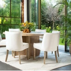 Dovetail Furniture Haley Round Dining Table