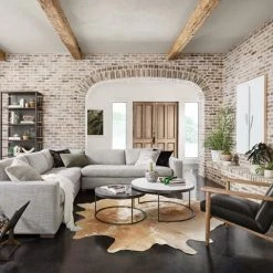 Four Hands Evie Round Nesting Coffee Table Coffee + Accent Tables