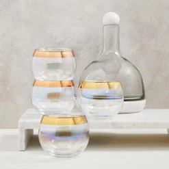 Creative Brands Decor Marble And Glass Wine Carafe
