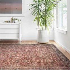 Loloi Layla Rug Brick/Blue Rugs