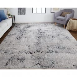 Feizy Rugs Macklaine Ivory Black Rug