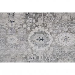 Feizy Macklaine Beige Silver Rug Rugs