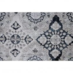 Feizy Macklaine Silver Black Rug Rugs