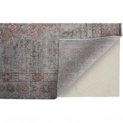 Feizy Marquette Rust/Blue Rug