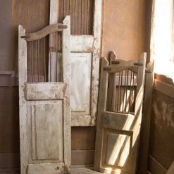 Kalalou Wooden Saloon Doors Set Decor