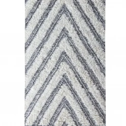 Classic Home Kilim Shag Ivory/Black Rugs