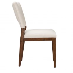 Classic Home Mitchel Linen Upholstered Dining Chair - Set Of 2