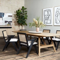 Four Hands Cane Back Dining Chair New Arrivals