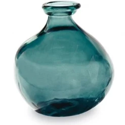 Mudpie Blue Short Irregular Vase