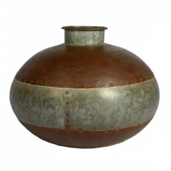 Blue Ocean Traders Large Iron Water Pot Decor