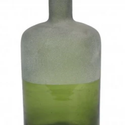 Blue Ocean Traders Decor Half Frosted Demijohn Vintage Bottle