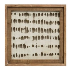 Creative Co-Op Small Square Framed Paper Wall Decor