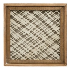 Creative Co-Op Small Square Framed Paper Wall Decor