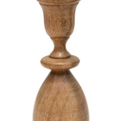 Creative Co-Op Mango Wood Taper Candle Holder Decor