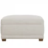 Rowe Sylvie Upholstered Ottoman In Natural 1 Rowe Sylvie Upholstered Ottoman In Natural