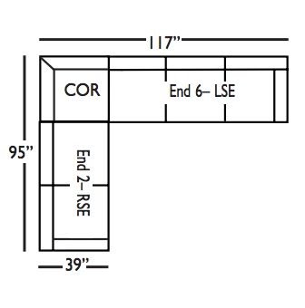 Rowe Cindy Large Sectional 6 Rowe Cindy Large Sectional