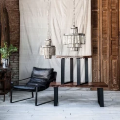 Blue Ocean Traders Live Edge Side Table Furniture