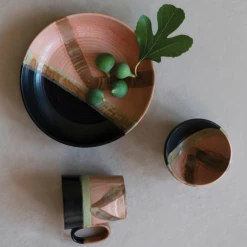 Creative Co-Op Lula Hand-Painted Stoneware Mug