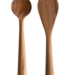 Creative Co-Op New Arrivals Hand-Carved Acacia Wood Standing Spoons