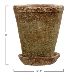 Creative Co-Op Distressed Cement Planters