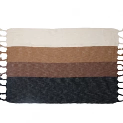 Creative Co-Op Whiskey Striped Throw New Arrivals