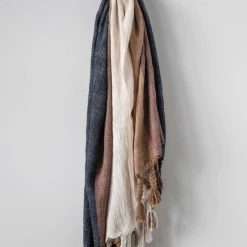 Creative Co-Op Whiskey Striped Throw New Arrivals