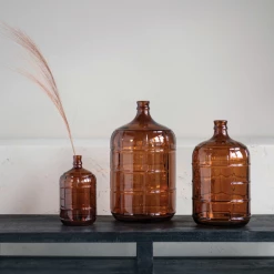 Creative Co-Op New Arrivals Vintage Reproduction Amber Glass Bottle